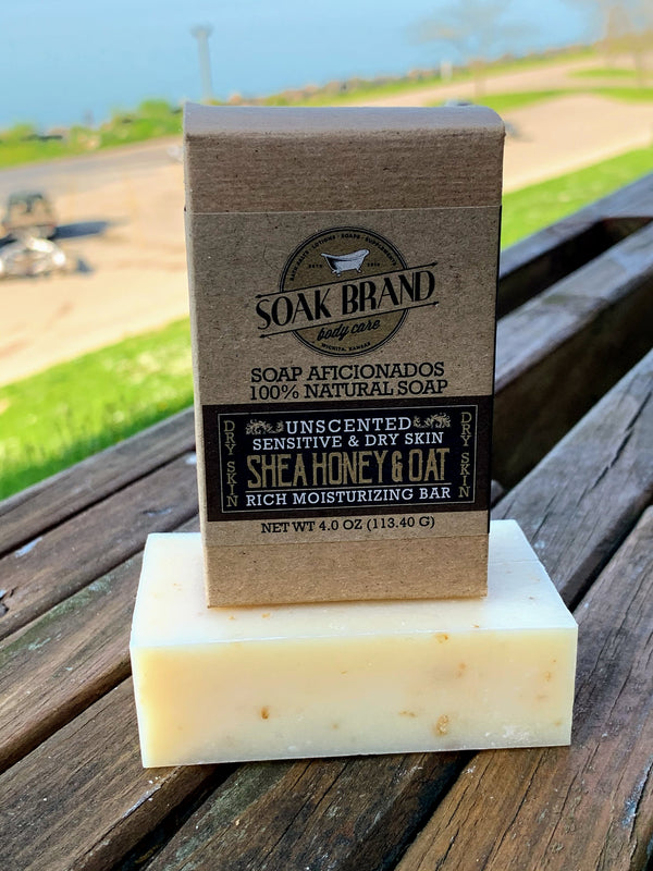 Shea Honey and Oat Natural Soap Bar (great for eczema)